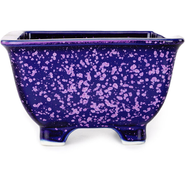 Maceta cuadrada morada para bonsái de Heian Kosen - 133 x 133 x 80 mm