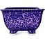 Pot à bonsaï carré violet de Heian Kosen - 133 x 133 x 80 mm