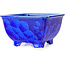Vierkante blauwe bonsaipot van Heian Kosen - 133 x 133 x 80 mm
