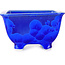 Vaso bonsai quadrato blu di Heian Kosen - 133 x 133 x 80 mm