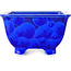 Vierkante blauwe bonsaipot van Heian Kosen - 133 x 133 x 80 mm