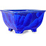 Vierkante blauwe bonsaipot van Heian Kosen - 133 x 133 x 80 mm