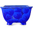 Vierkante blauwe bonsaipot van Heian Kosen - 133 x 133 x 80 mm