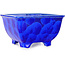 Vaso bonsai quadrato blu di Heian Kosen - 133 x 133 x 80 mm