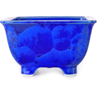 Heian Kosen Blauwe bonsaipot van 133 mm van Heian Kosen, Kyoto, Japan
