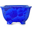 Vierkante blauwe bonsaipot van Heian Kosen - 133 x 133 x 80 mm