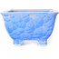 Vaso bonsai quadrato bianco e blu di Heian Kosen - 133 x 133 x 80 mm