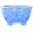 Vaso bonsai quadrato bianco e blu di Heian Kosen - 133 x 133 x 80 mm