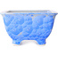 Vaso bonsai quadrato bianco e blu di Heian Kosen - 133 x 133 x 80 mm