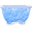 Vaso bonsai quadrato bianco e blu di Heian Kosen - 133 x 133 x 80 mm
