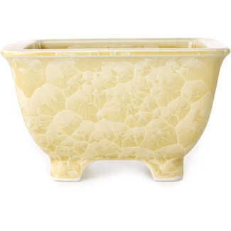 Heian Kosen Beige bonsaipot van 133 mm van Heian Kosen, Kyoto, Japan