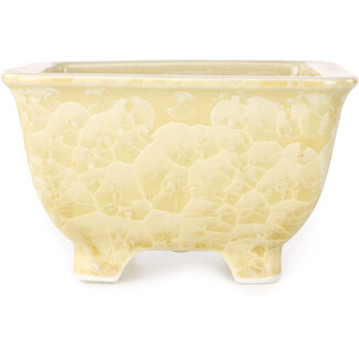 Heian Kosen 133 mm  beige bonsai pot by Heian Kosen, Kyoto, Japan