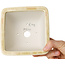 Pot à bonsaï carré beige de Heian Kosen - 133 x 133 x 80 mm