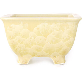 Heian Kosen 133 mm  beige bonsai pot by Heian Kosen, Kyoto, Japan