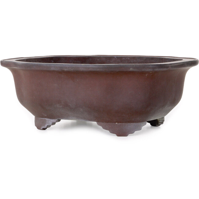 Mokko unglazed bonsai pot by Yamaaki - 337 x 280 x 120 mm