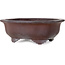 Mokko unglazed bonsai pot by Yamaaki - 337 x 280 x 120 mm