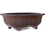 Mokko unglazed bonsai pot by Yamaaki - 337 x 280 x 120 mm