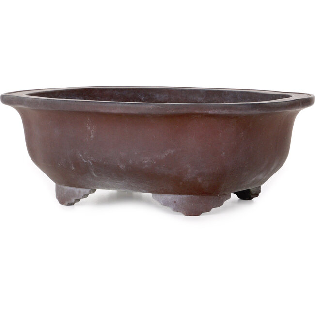 Mokko unglazed bonsai pot by Yamaaki - 337 x 280 x 120 mm