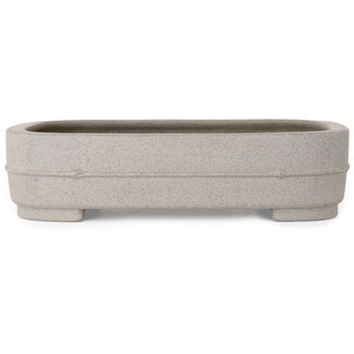 Seibun 352 mm  unglazed bonsai pot by Seibun, Japan