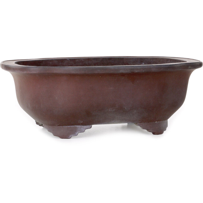 Mokko unglazed bonsai pot by Yamaaki - 337 x 280 x 120 mm