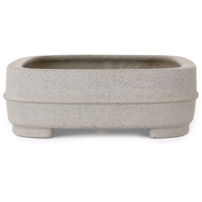 Pot à bonsaï ovale non émaillé de Seibun - 352 x 252 x 85 mm