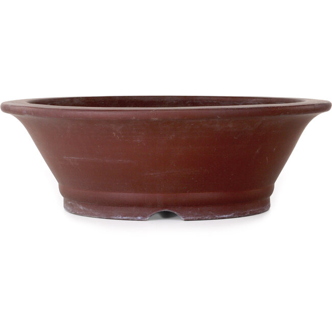 Vaso bonsai rotondo non smaltato di Yamaaki - 442 x 442 x 142 mm