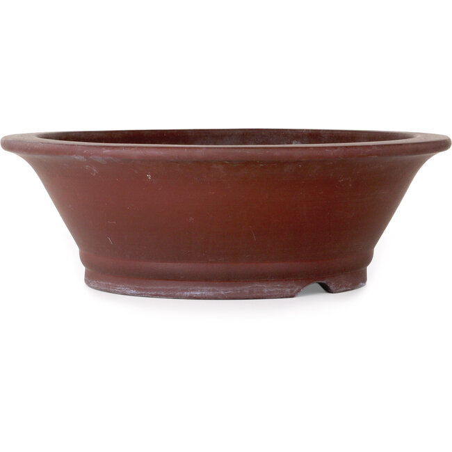 Runder unglasierter Bonsai-Topf von Yamaaki - 442 x 442 x 142 mm