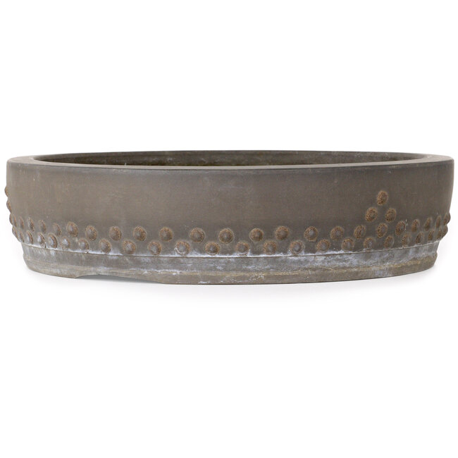 Ronde ongeglazuurde bonsaipot - 332 x 332 x 85 mm