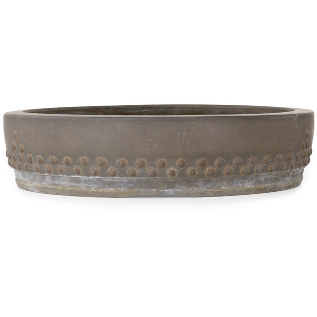 Ronde ongeglazuurde bonsaipot - 332 x 332 x 85 mm