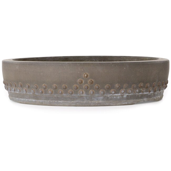 Vaso bonsai rotondo non smaltato - 332 x 332 x 85 mm