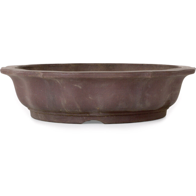 Lotus unglazed bonsai pot by Yamaaki - 312 x 312 x 80 mm