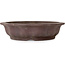 Lotus unglazed bonsai pot by Yamaaki - 312 x 312 x 80 mm