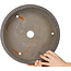 Ronde ongeglazuurde bonsaipot - 332 x 332 x 85 mm