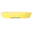 Ovaler gelber Bonsaitopf von Juko Koyou – 250 x 205 x 40 mm