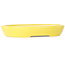 Ovaler gelber Bonsaitopf von Juko Koyou – 250 x 205 x 40 mm