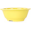 Vaso bonsai rotondo giallo di Juko Koyou - 175 x 175 x 70 mm