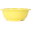 Round yellow bonsai pot by Juko Koyou - 205 x 205 x 75 mm