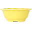 Pot à bonsaï rond jaune de Juko Koyou - 175 x 175 x 70 mm