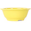 Vaso bonsai rotondo giallo di Juko Koyou - 175 x 175 x 70 mm