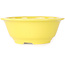 Vaso bonsai rotondo giallo di Juko Koyou - 175 x 175 x 70 mm