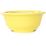 Round yellow bonsai pot by Juko Koyou - 140 x 140 x 60 mm