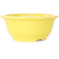 Vaso bonsai rotondo giallo di Juko Koyou - 140 x 140 x 60 mm