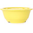 Round yellow bonsai pot by Juko Koyou - 140 x 140 x 60 mm