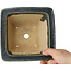 Pot à bonsaï carré vert de Juko Koyou - 152 x 152 x 90 mm