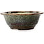 Pot à bonsaï rond marron de Juko Koyou - 180 x 180 x 65 mm