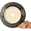 Ronde bruine bonsaipot van Juko Koyou - 206 x 206 x 78 mm