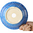 Ronde lichtblauwe bonsaipot van Juko Koyou - 173 x 173 x 65 mm