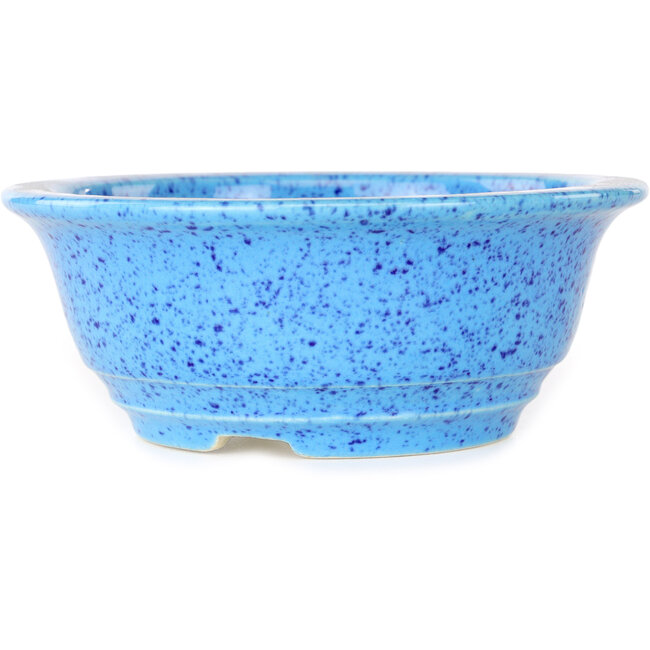 Pot à bonsaï rond bleu clair de Juko Koyou - 140 x 140 x 55 mm