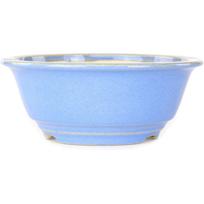 Pot à bonsaï rond bleu clair de Juko Koyou - 140 x 140 x 55 mm