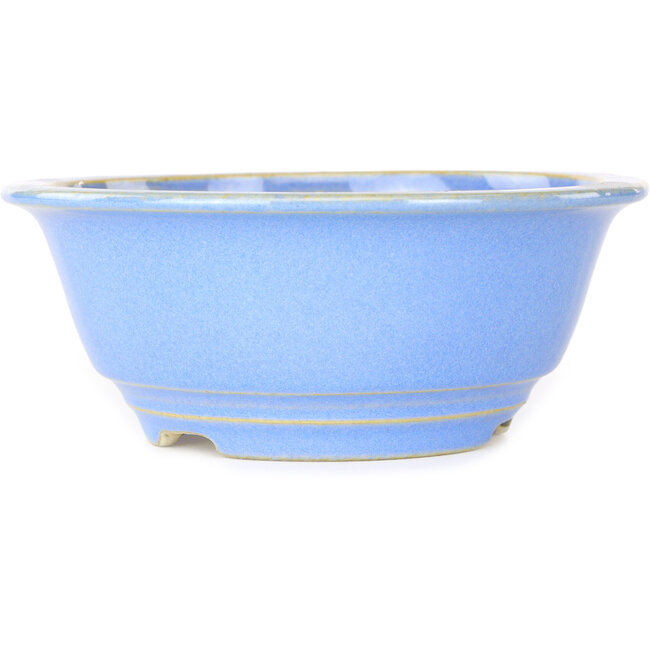 Pot à bonsaï rond bleu clair de Juko Koyou - 140 x 140 x 55 mm